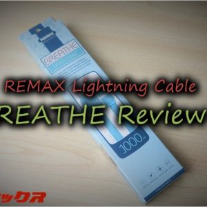 REMAXのLightningケーブル「BREATHE」はLEDで充電状況が分かって便利