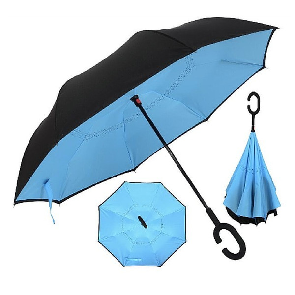 Rebrellaの逆に開く傘は持ち手が独特な形状。