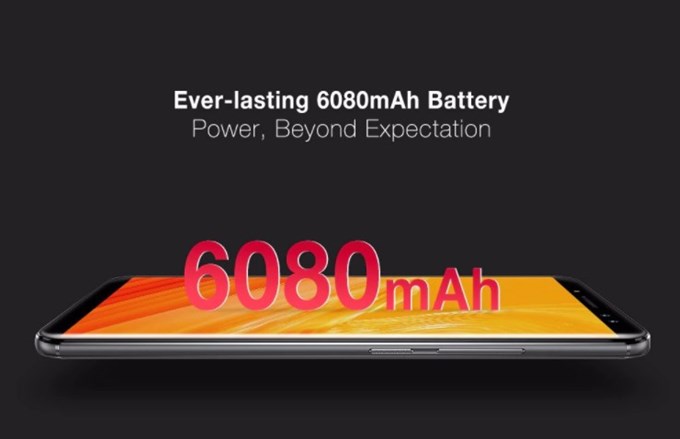 Ulefone Power 3は6080mAhのバッテリーを搭載