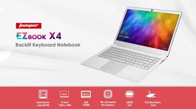 最新N4100搭載ノートPC「Jumper EZ BOOK X4」のスペックと特徴 - ガル