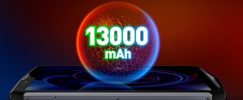 Ulefone Power 5は13000mAhの超大容量バッテリーを搭載しています。