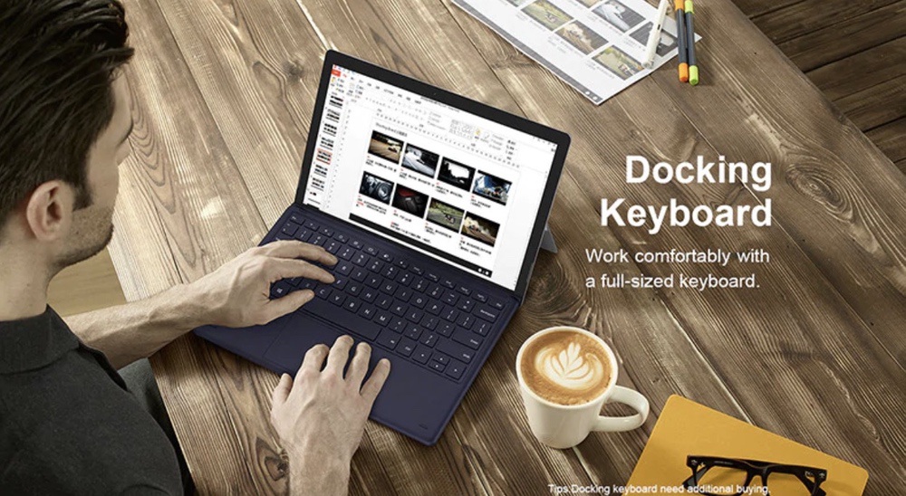 Teclast X6 Proはキーボードを取り付けても1.1kg級の軽量設計。