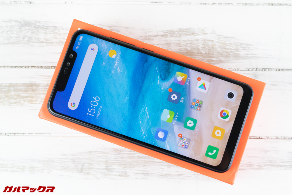 Xiaomi Redmi Note 6 Pro大型ディスプレイを搭載。