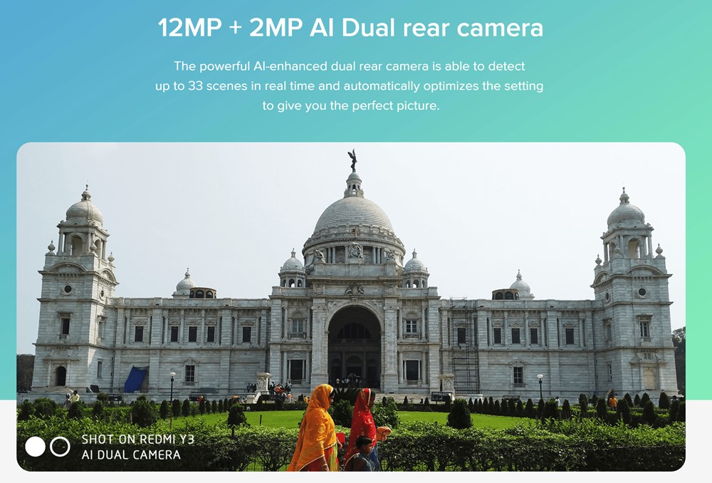 Xiaomi Redmi Y3はAI対応のデュアルカメラを搭載。