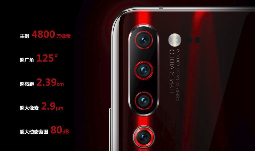 Lenovo Z6 Proのカメラは4カメラ仕様です。