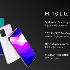 グローバル版Xiaomi Mi10 Lite 5Gのスペックがお披露目！Snapdragon 765G搭載の5G対応スマホ！