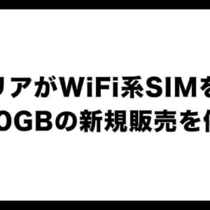 WiFi系SIMの100GBプラン終了？キャリアの規制にて”価格据え置き”で容量が50GBに半減