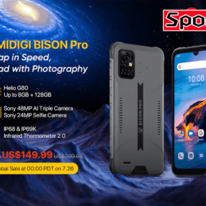 「UMIDIGI BISON Pro」発表！赤外線温度計搭載の格安タフネスモデル、7月26日から安売り予定