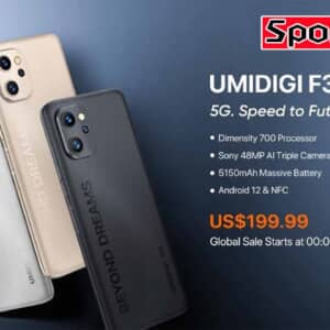 「UMIDIGI F3 5G」発表！Dimensity 700搭載、Android 12の5G対応モデル！