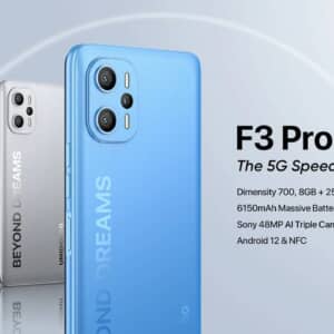 「UMIDIGI F3 Pro 5G」発表！フルHDディスプレイで256GB容量の安価な5Gスマホ
