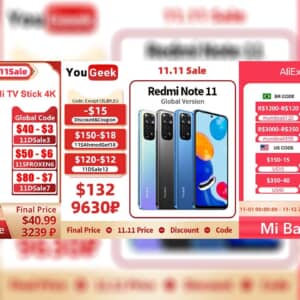 Xiaomiの1111セールが開催！Redmi Note 11、Mi Band 7、TVスティックが値下げ中