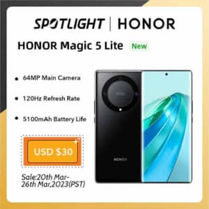 HONOR Magic 5 Liteが280ドル！10.7億色・120Hz表示対応エッジディスプレイを搭載した1台が安い
