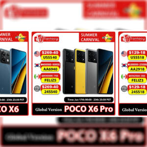 POCO M6 ProやPOCO X6 5G、別ショップのPOCO X6 ProもAliExpressセールに参戦！