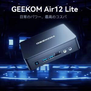 9ピンフロントヘッダー付きミニPCが爆誕！GEEKOM AIR12 Liteのスペックまとめ！