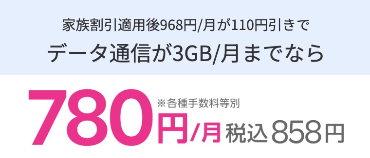 楽天モバイル 最強青春プログラムの割引料金