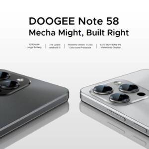 6,250mAhの大容量バッテリーを搭載するDOOGEE Note 58が登場！スペックをチェック！