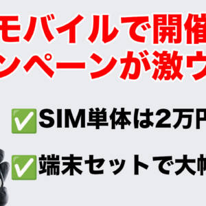 ワイモバイルのCPが激アツ！SIM単体は2万円分還元、端末セットはOPPO Reno11 Aが一括12,960円など