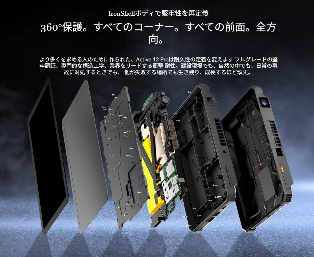 Blackview Active 12 Pro 5G 256GB 本体 Blackview Active 12 Pro - Powerful 5G Rugged Tablet with