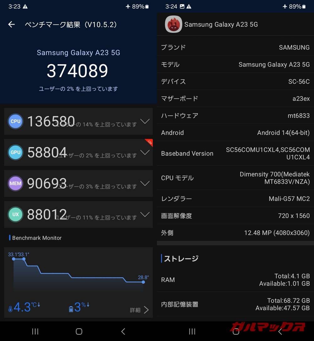 Galaxy A23 5G antutu-08171802