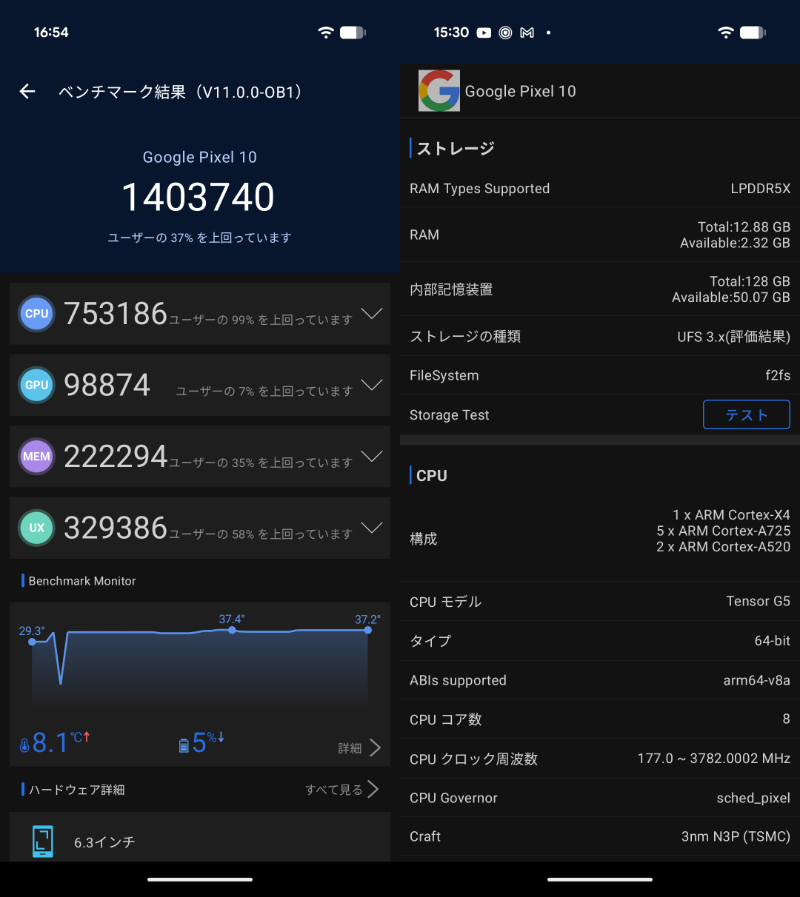 Google Pixel 10 AnTuTu V11