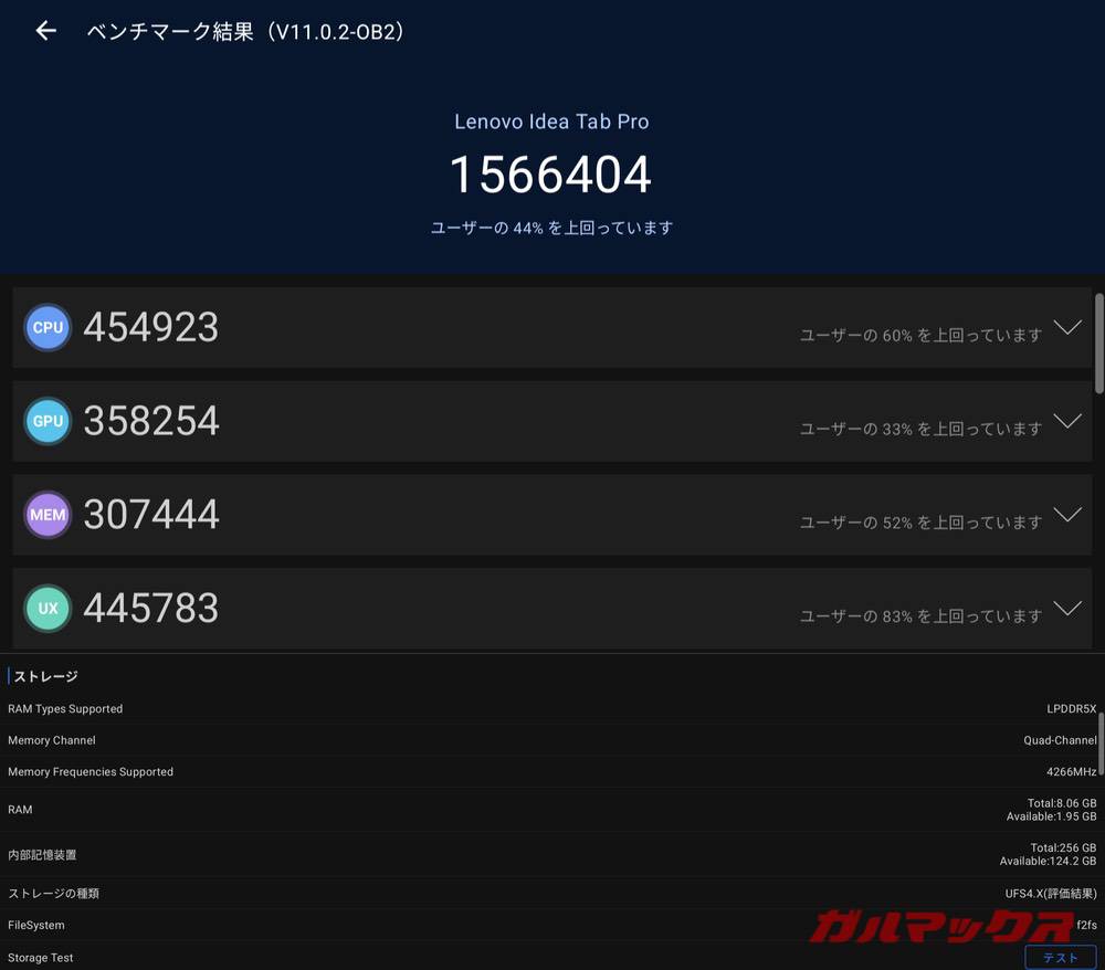 Lenovo Idea Tab Pro antutu-10040900