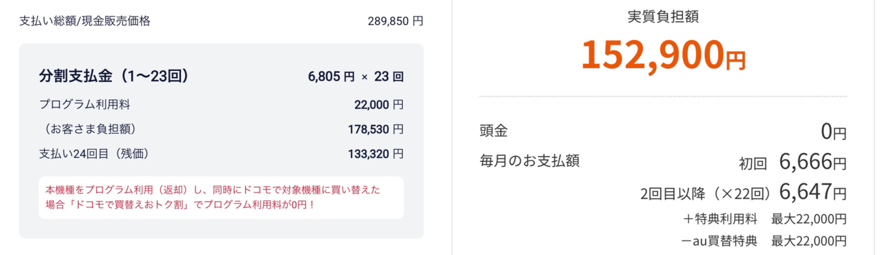 Galaxy Z Fold7のドコモとauのMNP価格