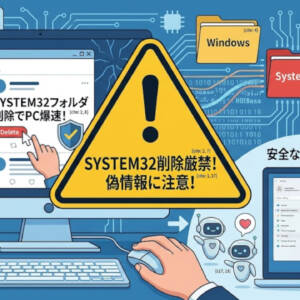 64bit版OSだからといって「System32｣フォルダを削除してはいけない