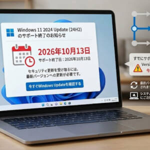 Windows 11 2024 Update (Verssion 24H2)のサポート期間が間も無く終了