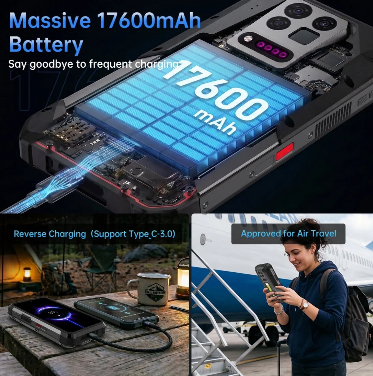 プロジェクター搭載スマホ「Unihertz 8849 TANK 5 Pro」登場。重量は
