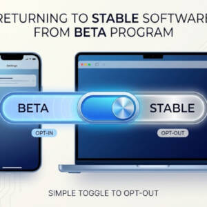 Apple Beta Software Programの参加をやめて安定版OS環境にもどす方法と手順