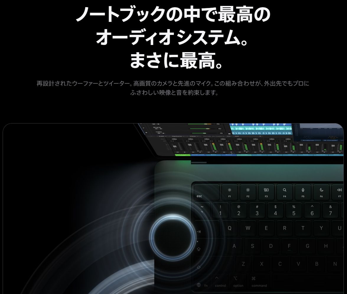 MacBook Pro PROLED XDR スピーカー