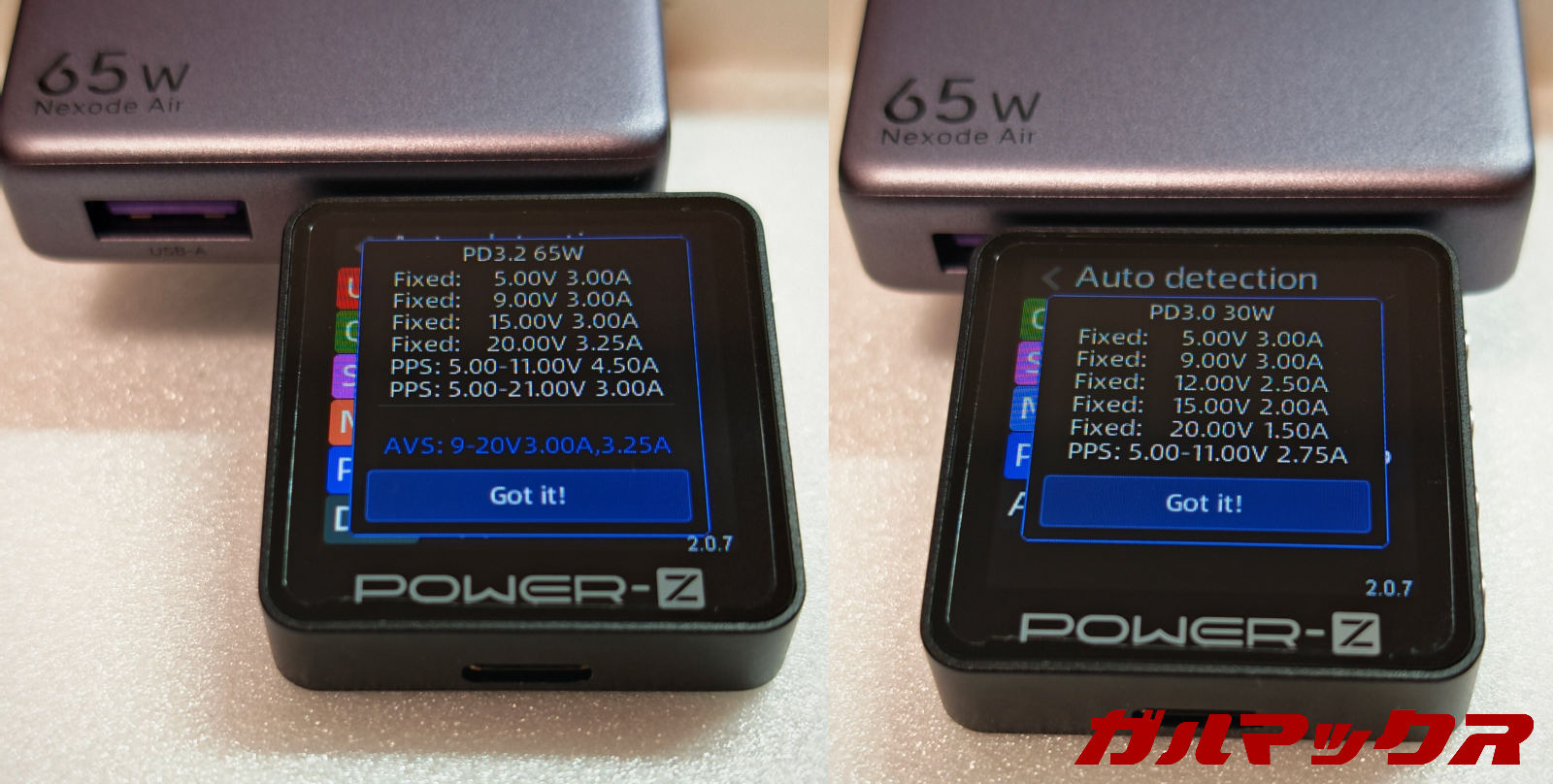 UGREEN Nexode Air 65W PDの対応規格