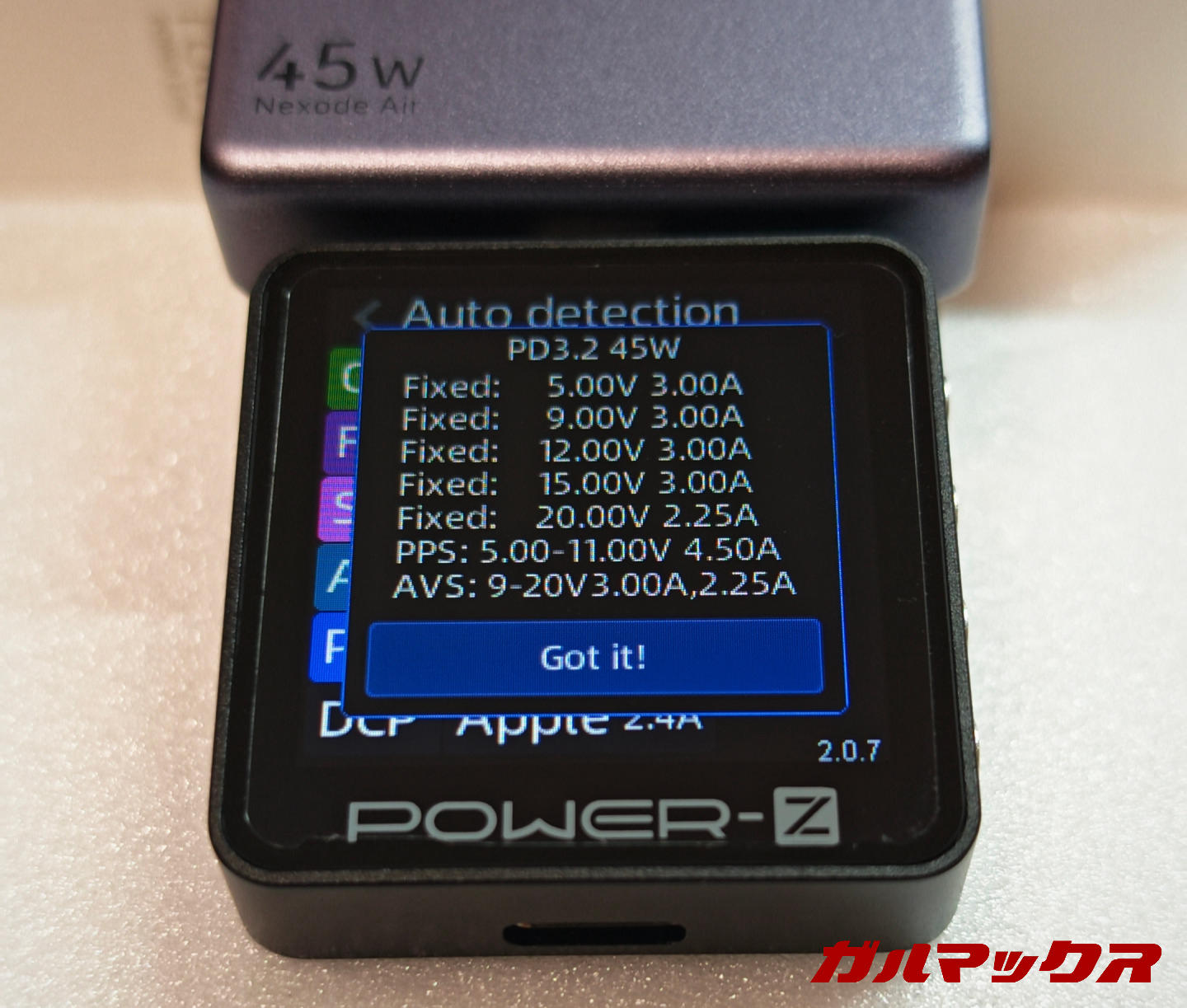 UGREEN Nexode Air 45W PDの対応規格