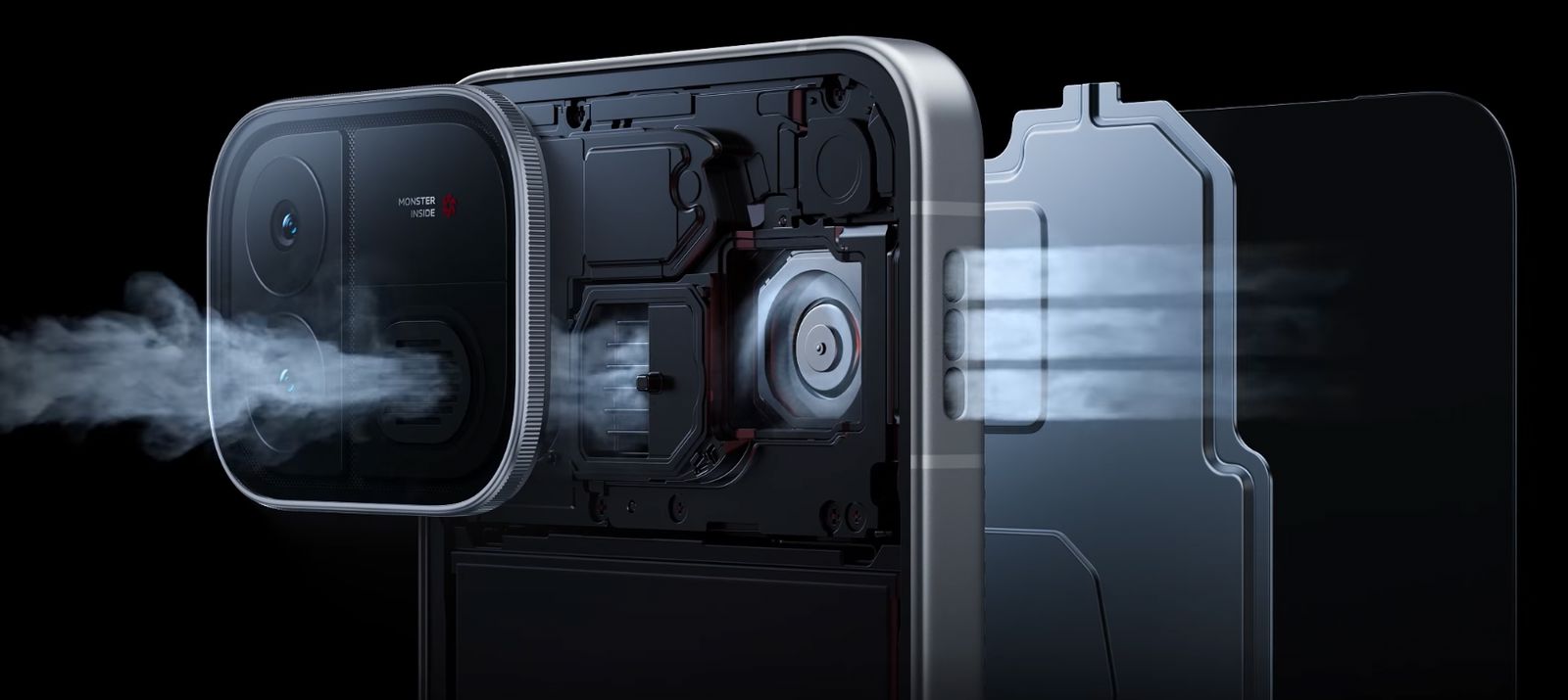 iQOO Neo12 本体上部の空冷ファン