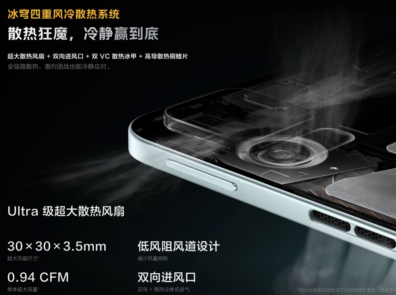 iQOO Pad Pro 8.8 空冷ファン